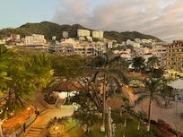 Evening views from the balcony.