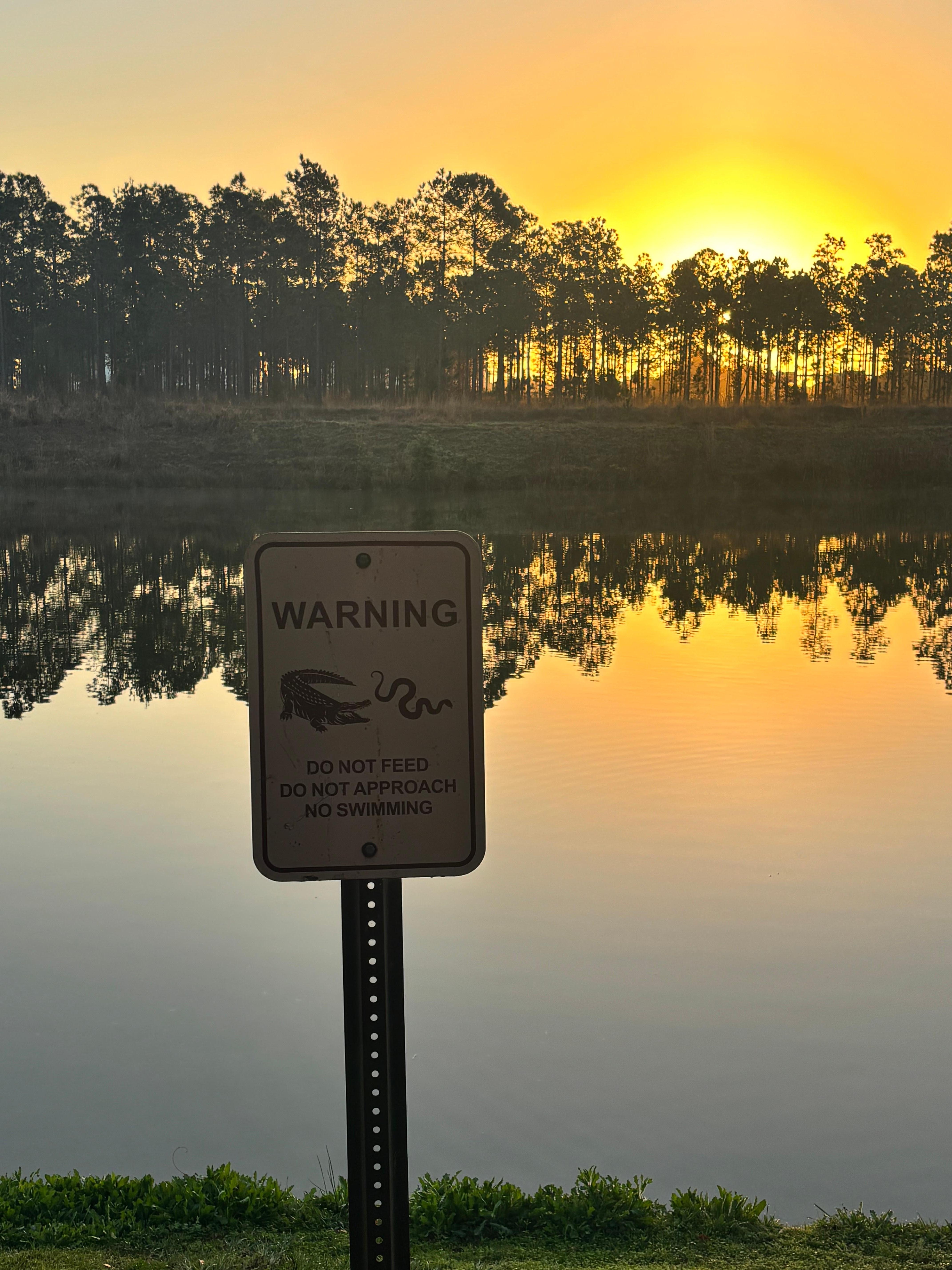 Sunrise from the walking trail around the hotel