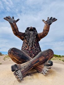 One of the giants is a nice stroll away