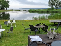 Fin utsikt till frukosten eller lunchen.