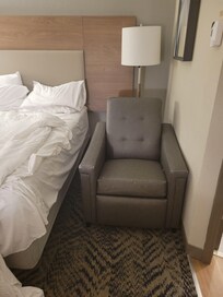 Too close to the bed.