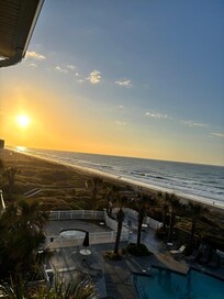Sunrise from the balcony.
