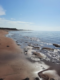 Short walk along the beach