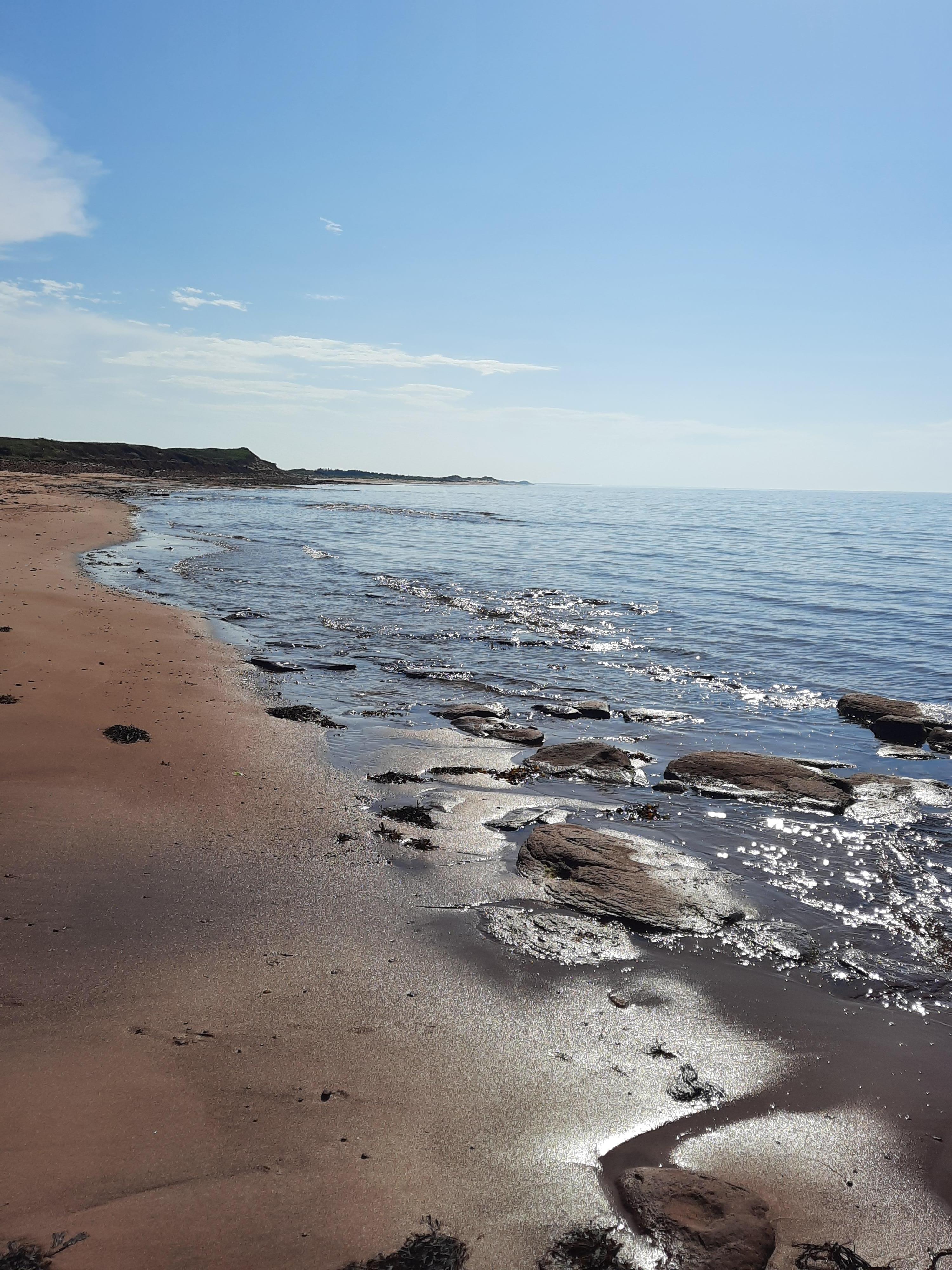 Short walk along the beach