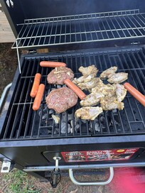 Just let the grill cook while we fished