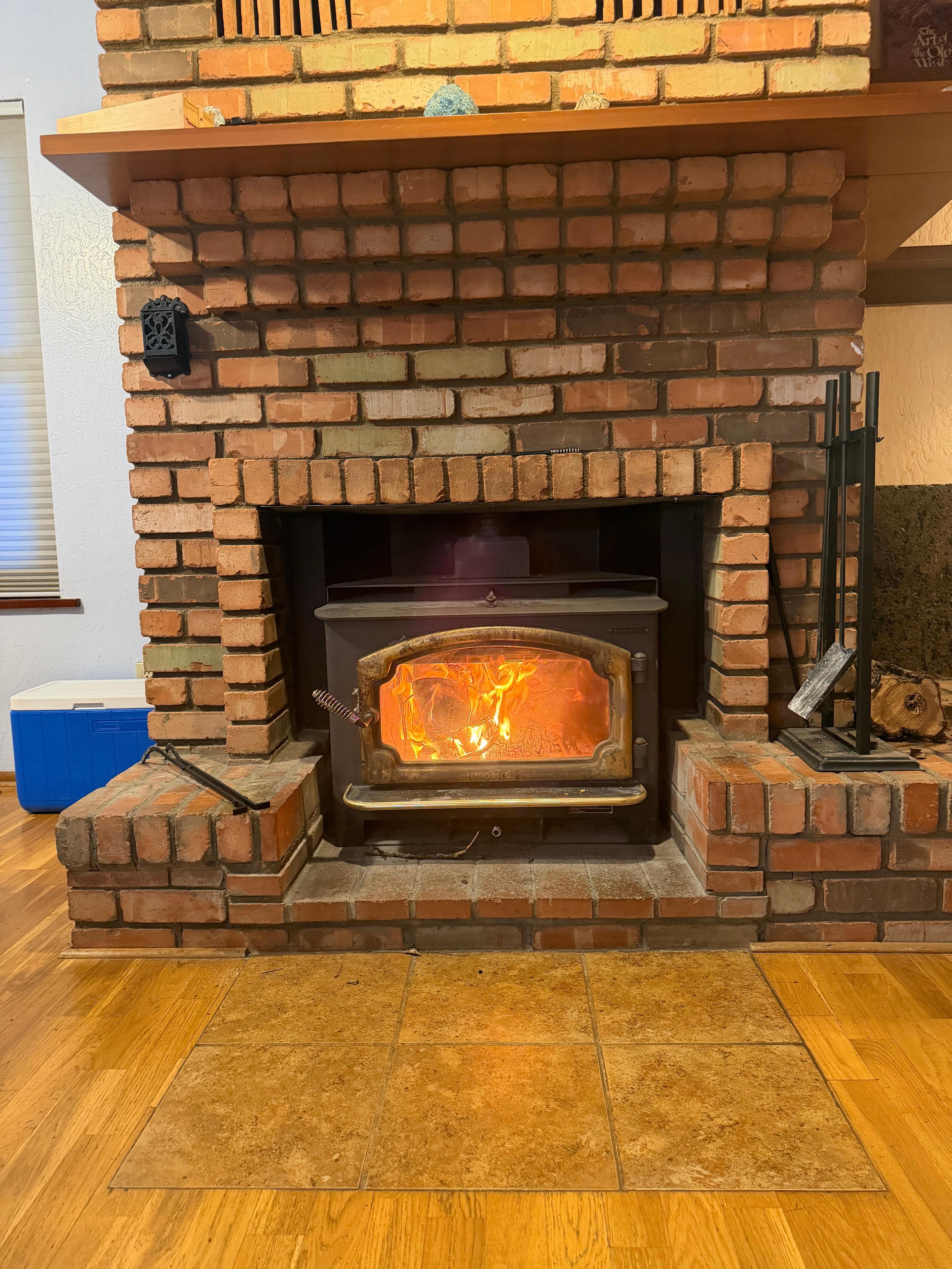 Cabin’s wood stove 