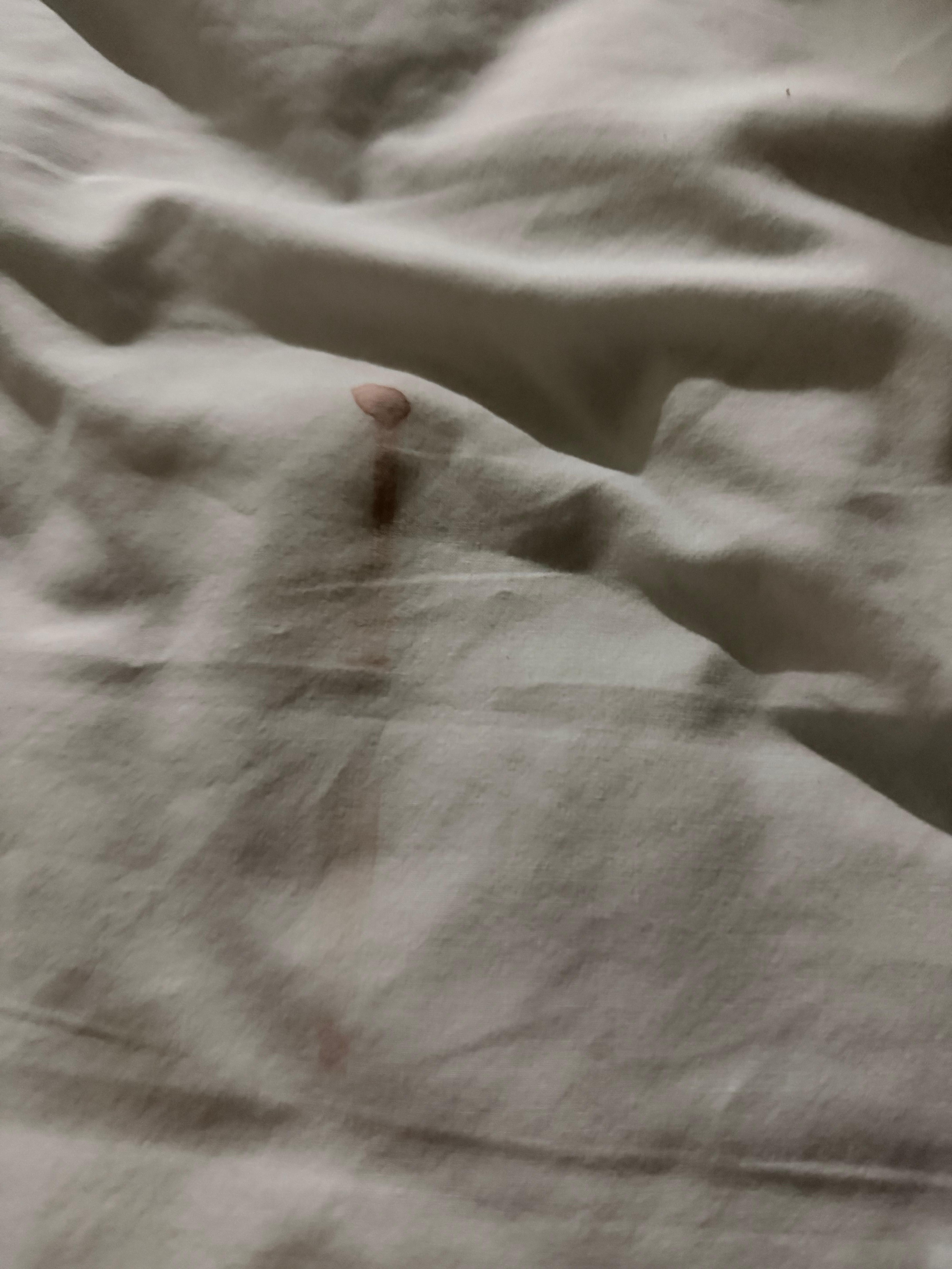 Another brown stain on blanket