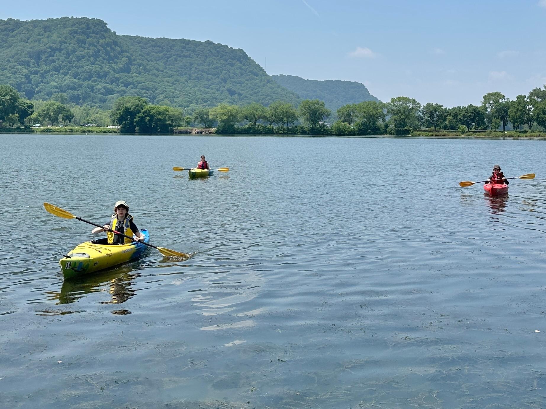Boat rentals at the lake nearby