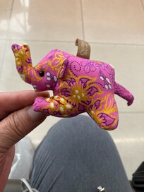 特別な宿泊客として、小像のぬいぐるみを貰いました。