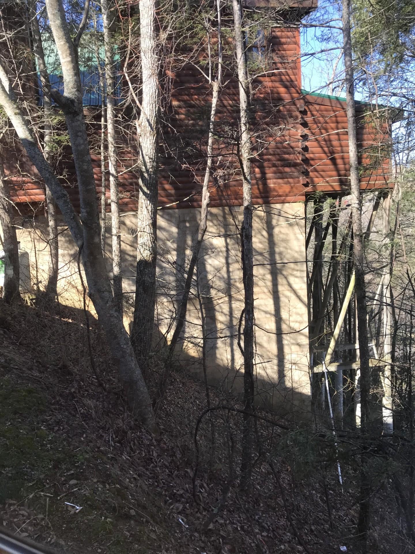 Floor windows with no covering