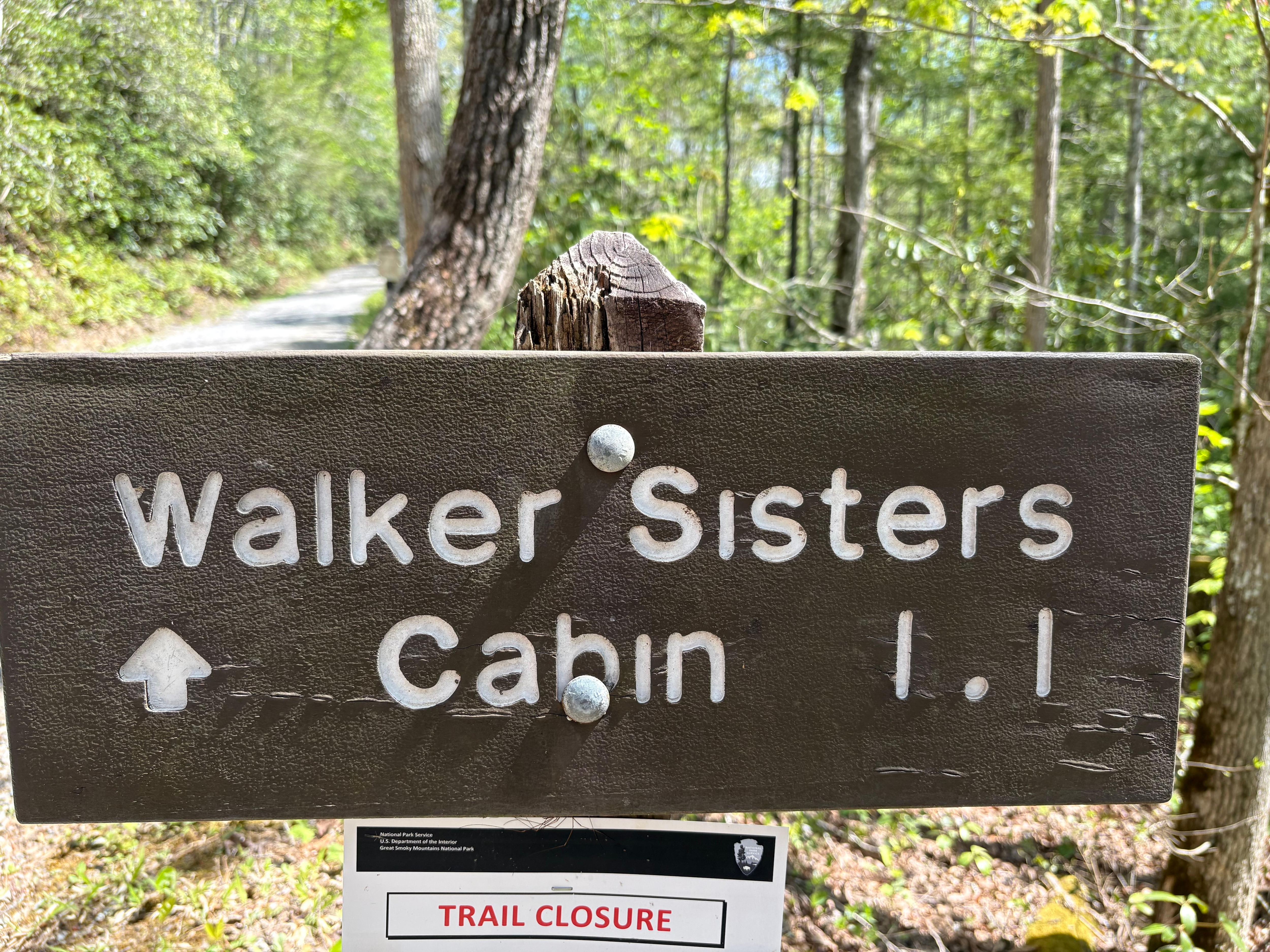 An easy walk from the Little Greenbriar Schoolhouse