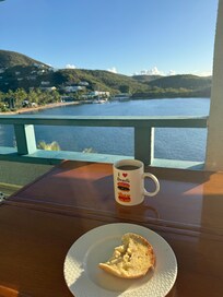 Bteakdasf view from the balcony