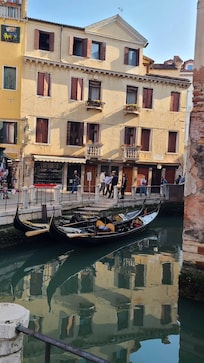 The view from the balcony window of the common room.