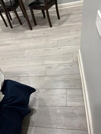 The floor was very oily? Greesy? As soon as we stepped in