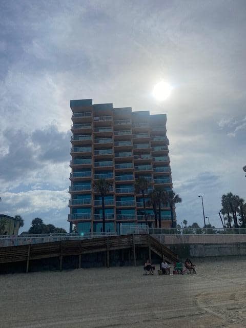View of Bahama House from the beach