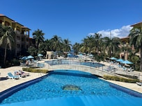 View of the resort towards the beach