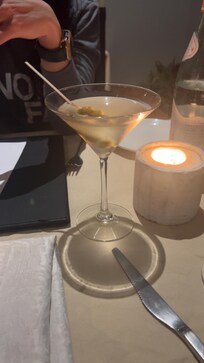 Dirty martini was great