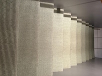 Stained carpet , worn and dirty