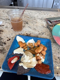 Appetizers from flip flops bar! Simple but amazing!