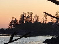 Sunset view from cabin