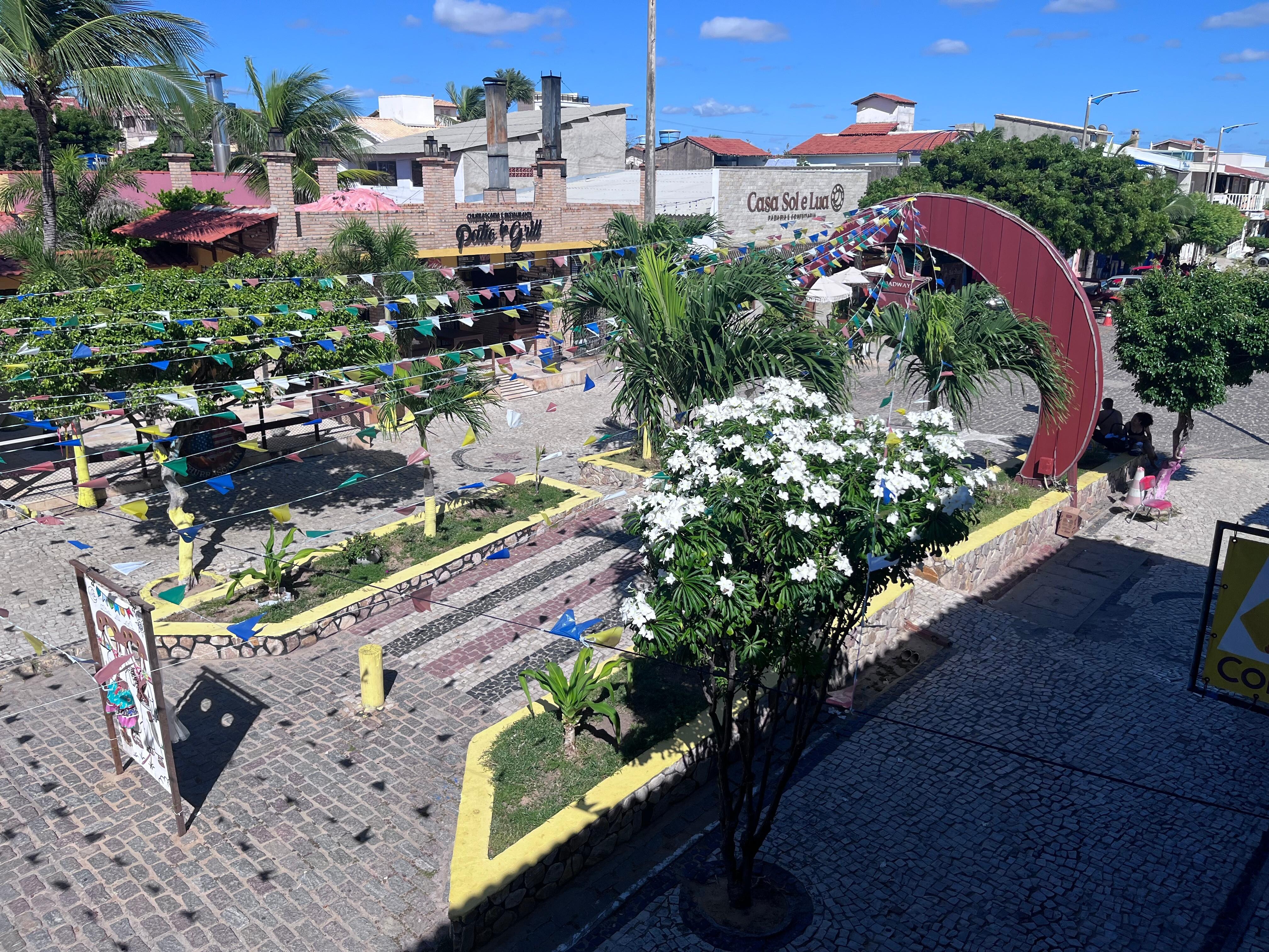 Vista do salão de café da manhã 