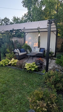 Beautiful flowers and garden.