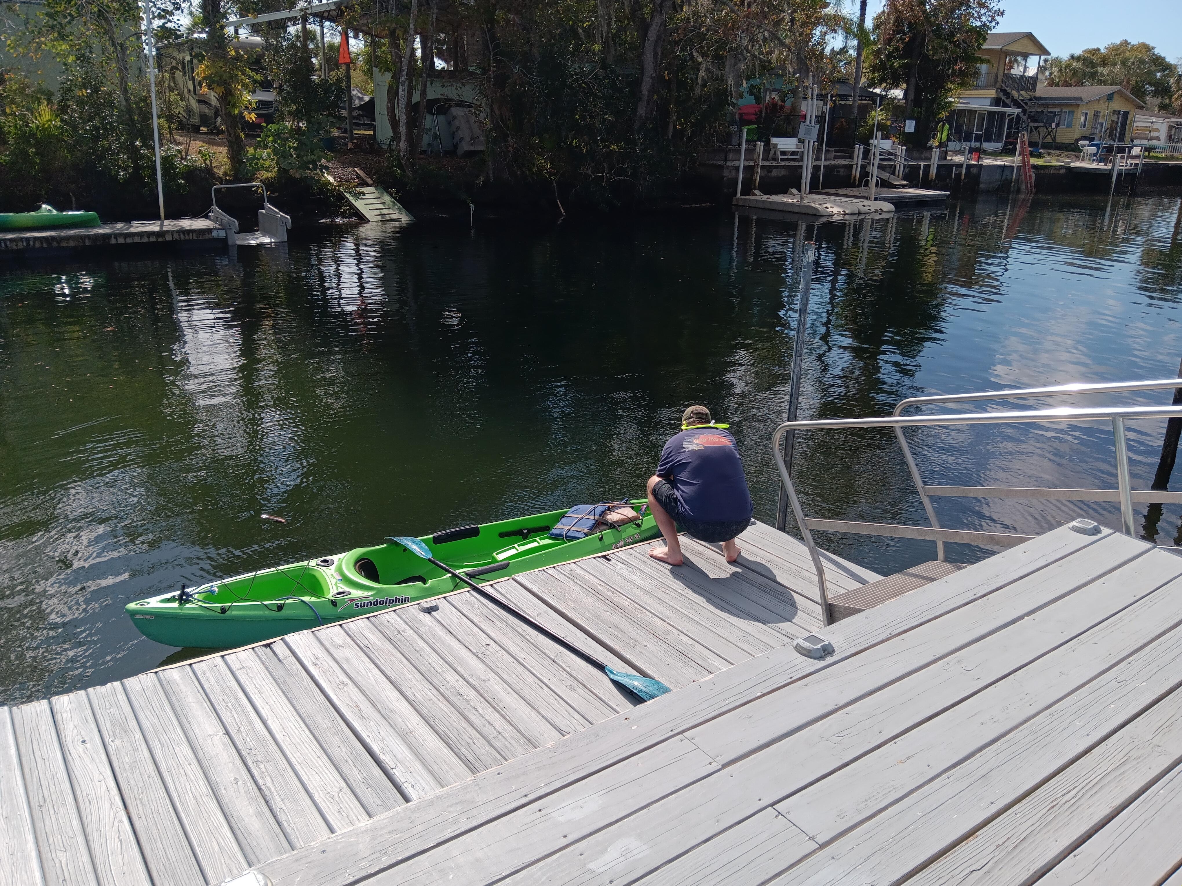 Getting ready for a paddle to Hospital Hole. 