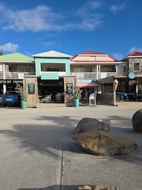 Shops across the street.