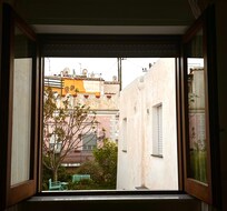 View outside window