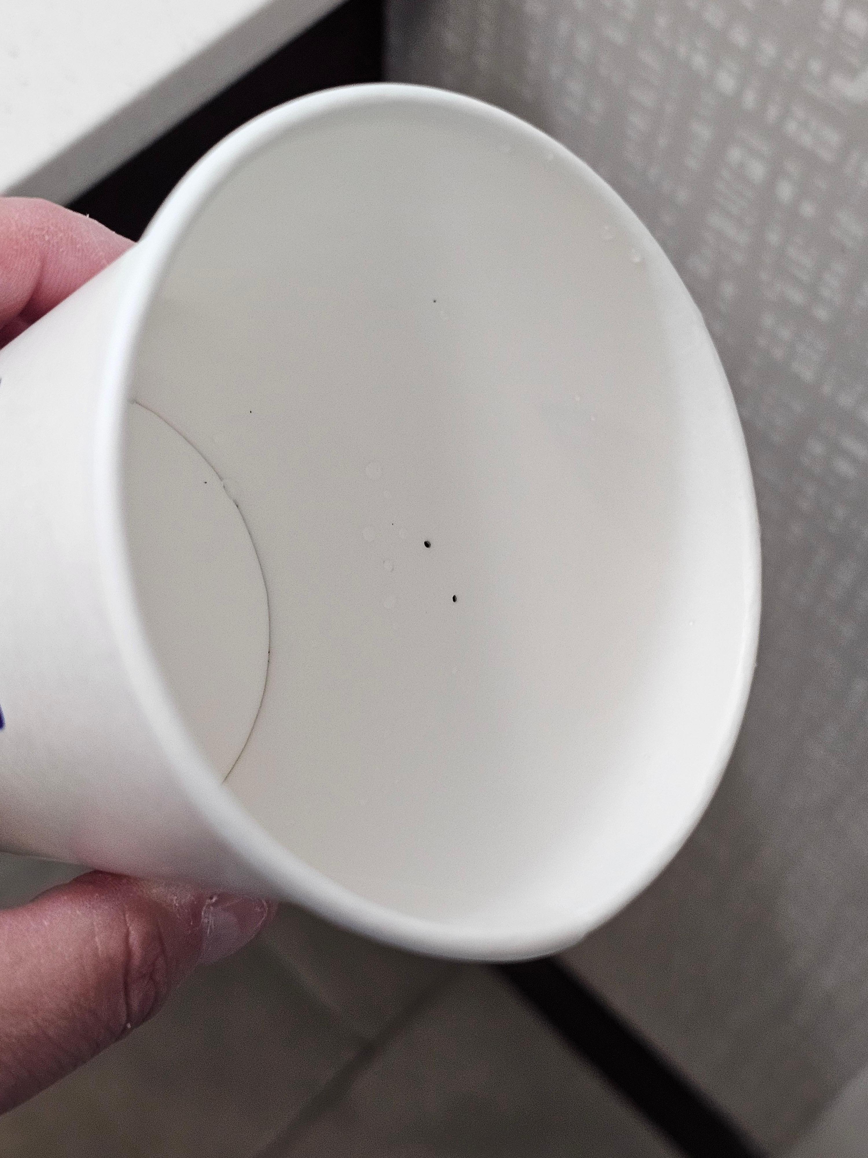 Black particulates in the water