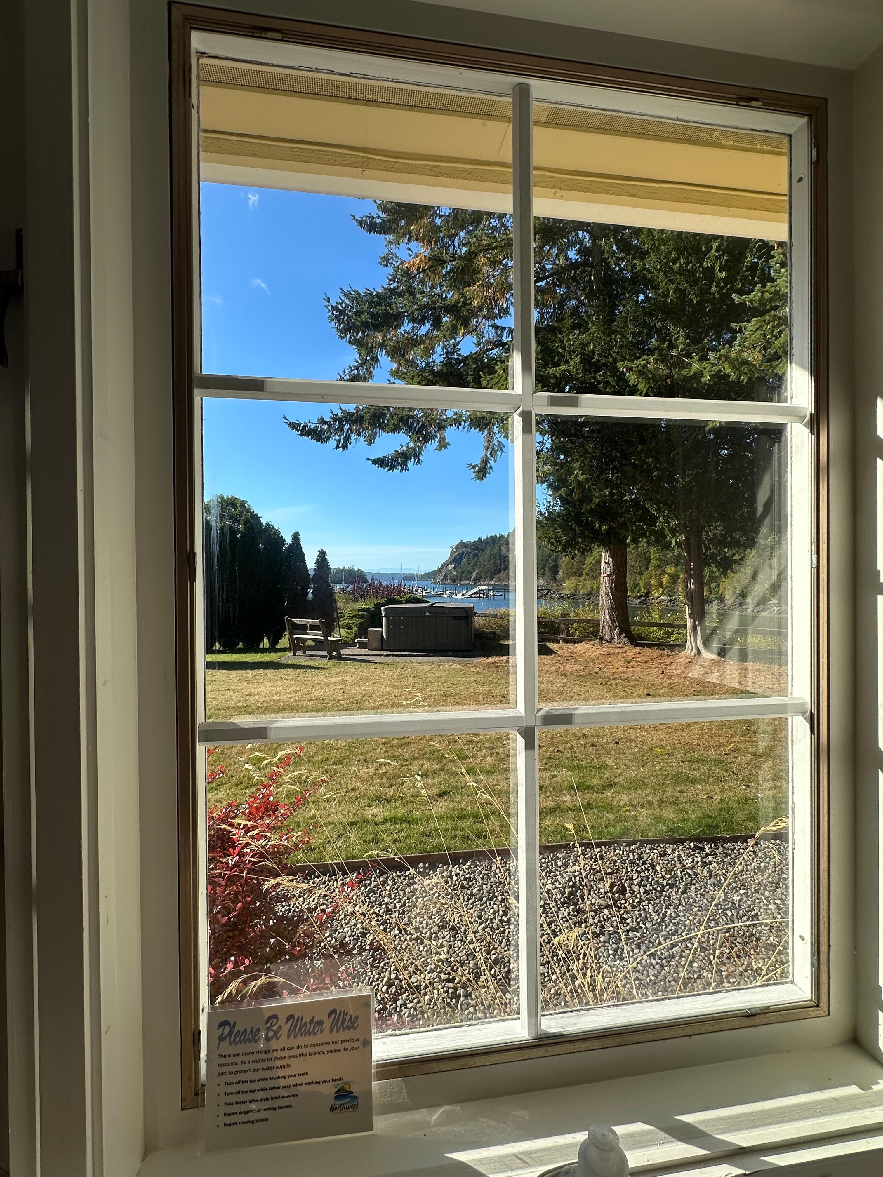 View from kitchen sink