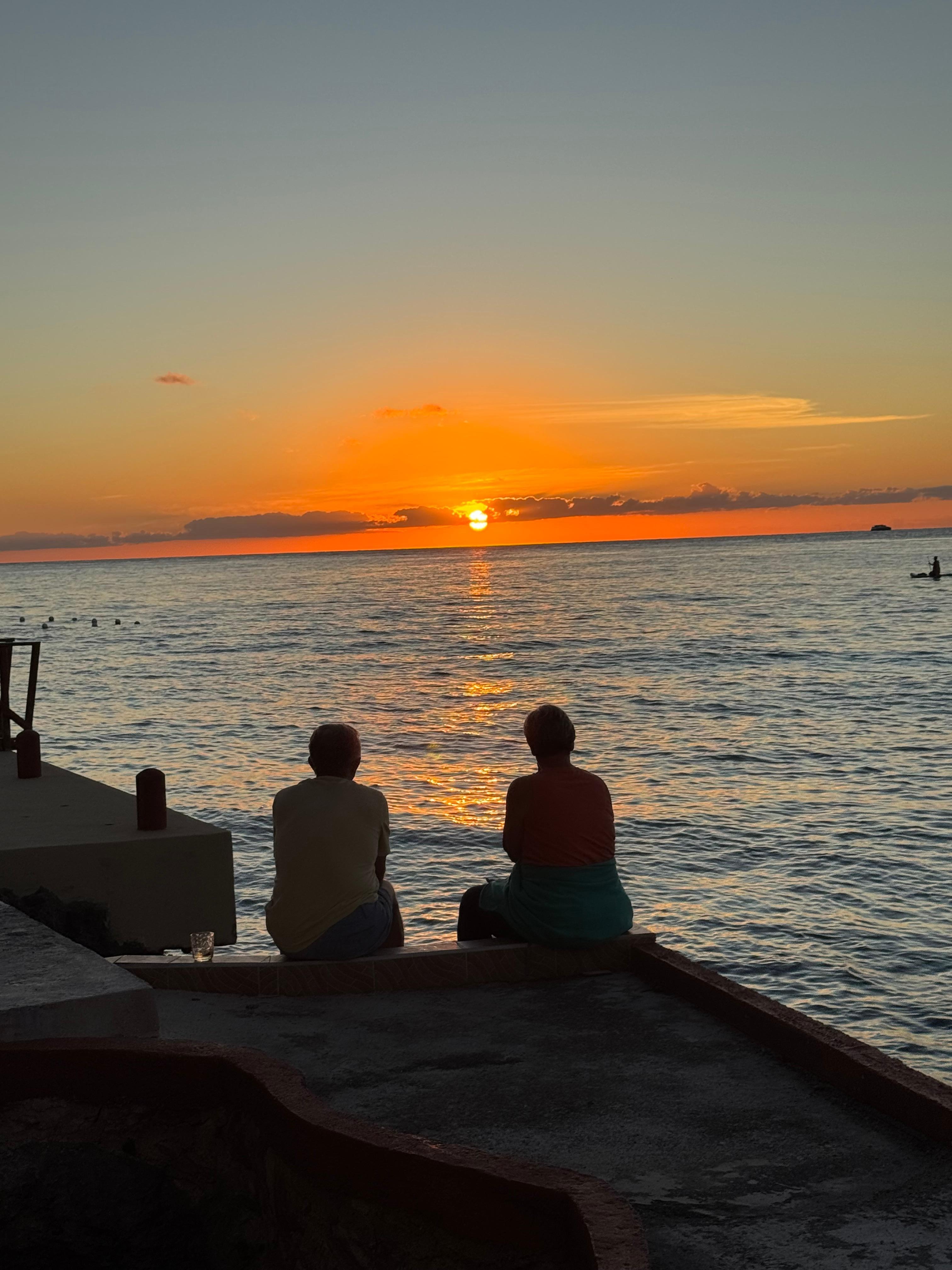 The sunsets were sublime from our dock, and the snorkeling off our place was incredible 
