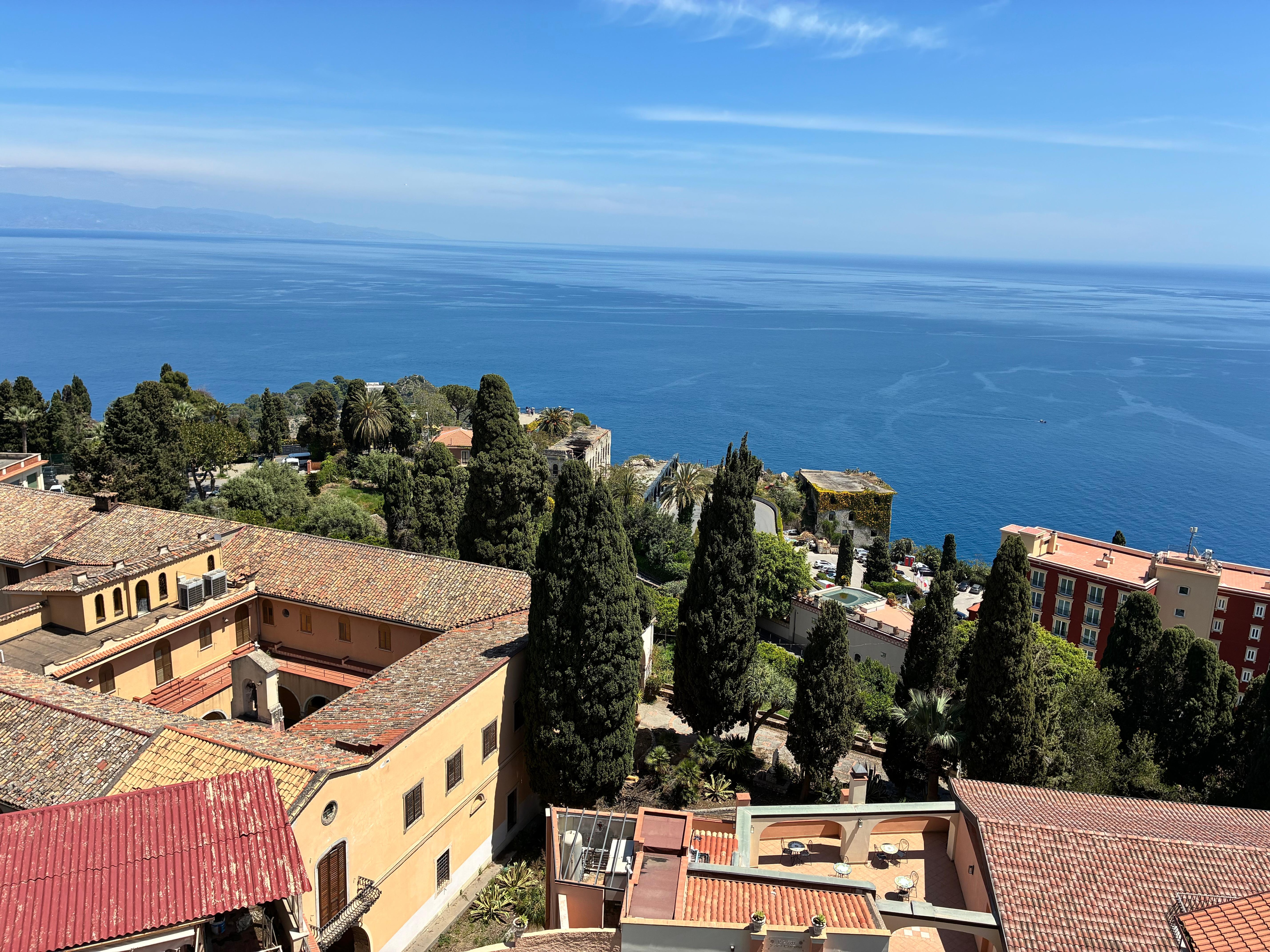 The amazing view from our room - we even had complimentary ‘bubbles’