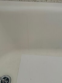 Stuff in the tub where you could tell they didn’t clean it