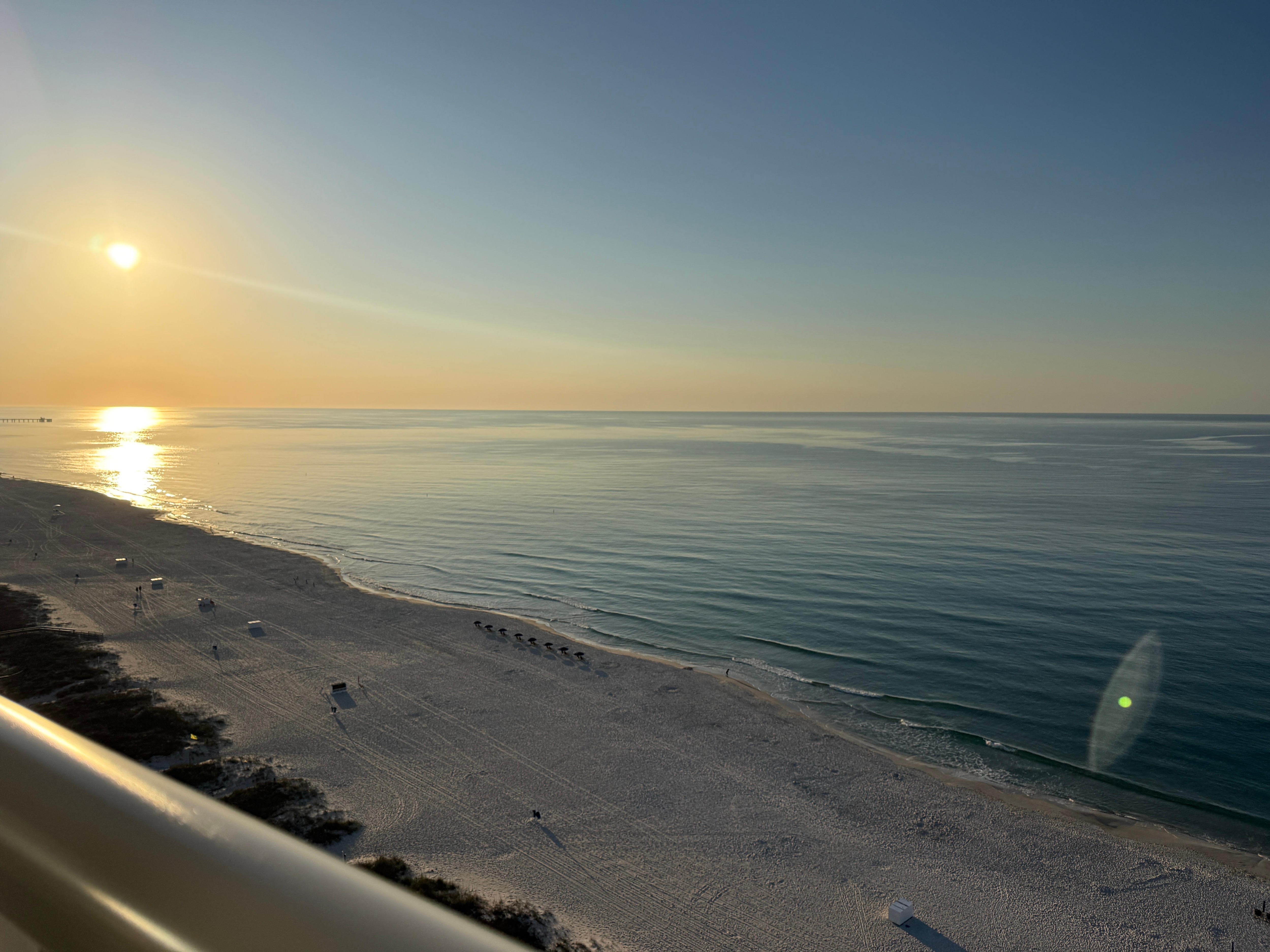 Sunrise from the balcony