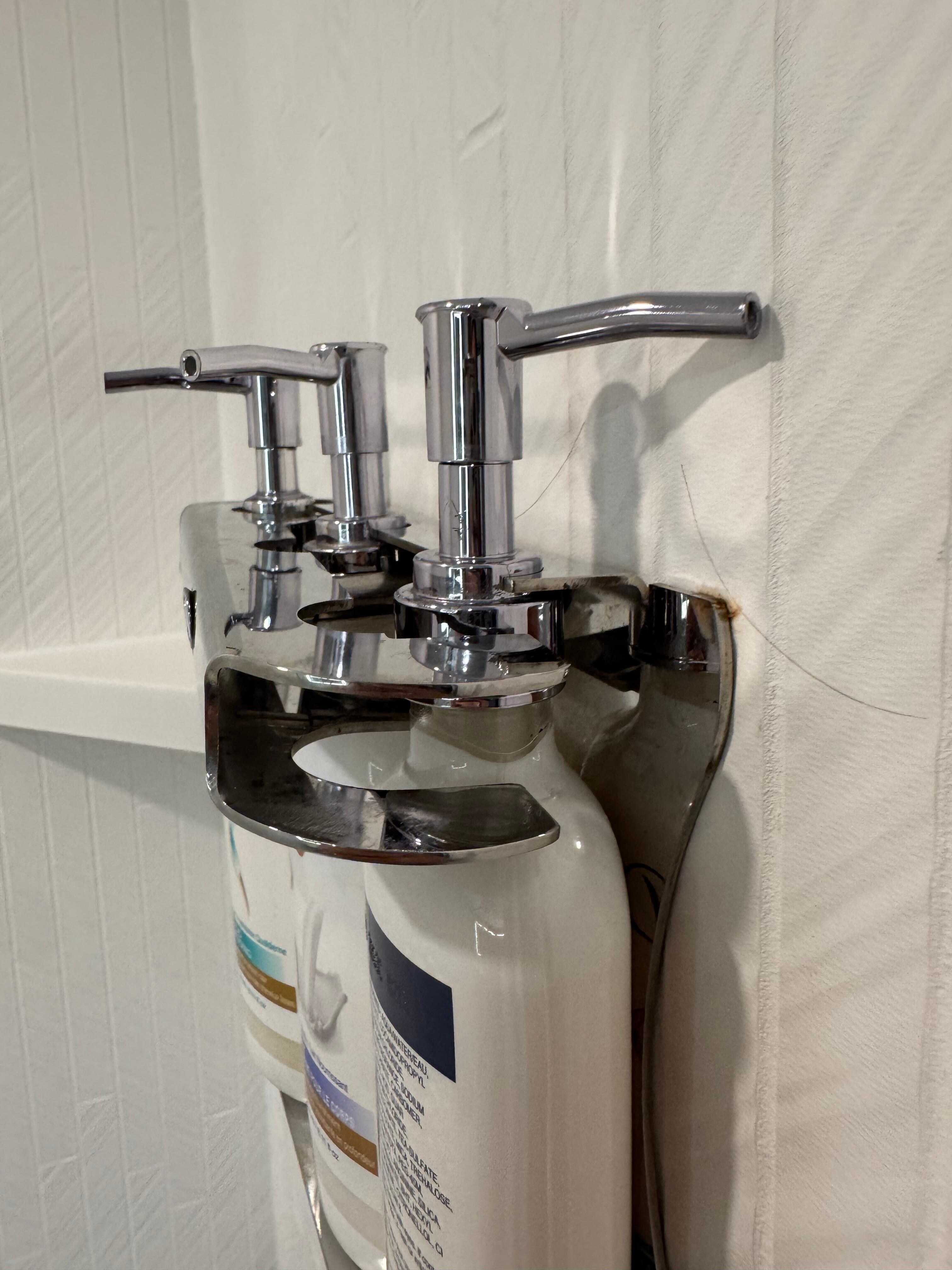 Our broken soap dispensers. 