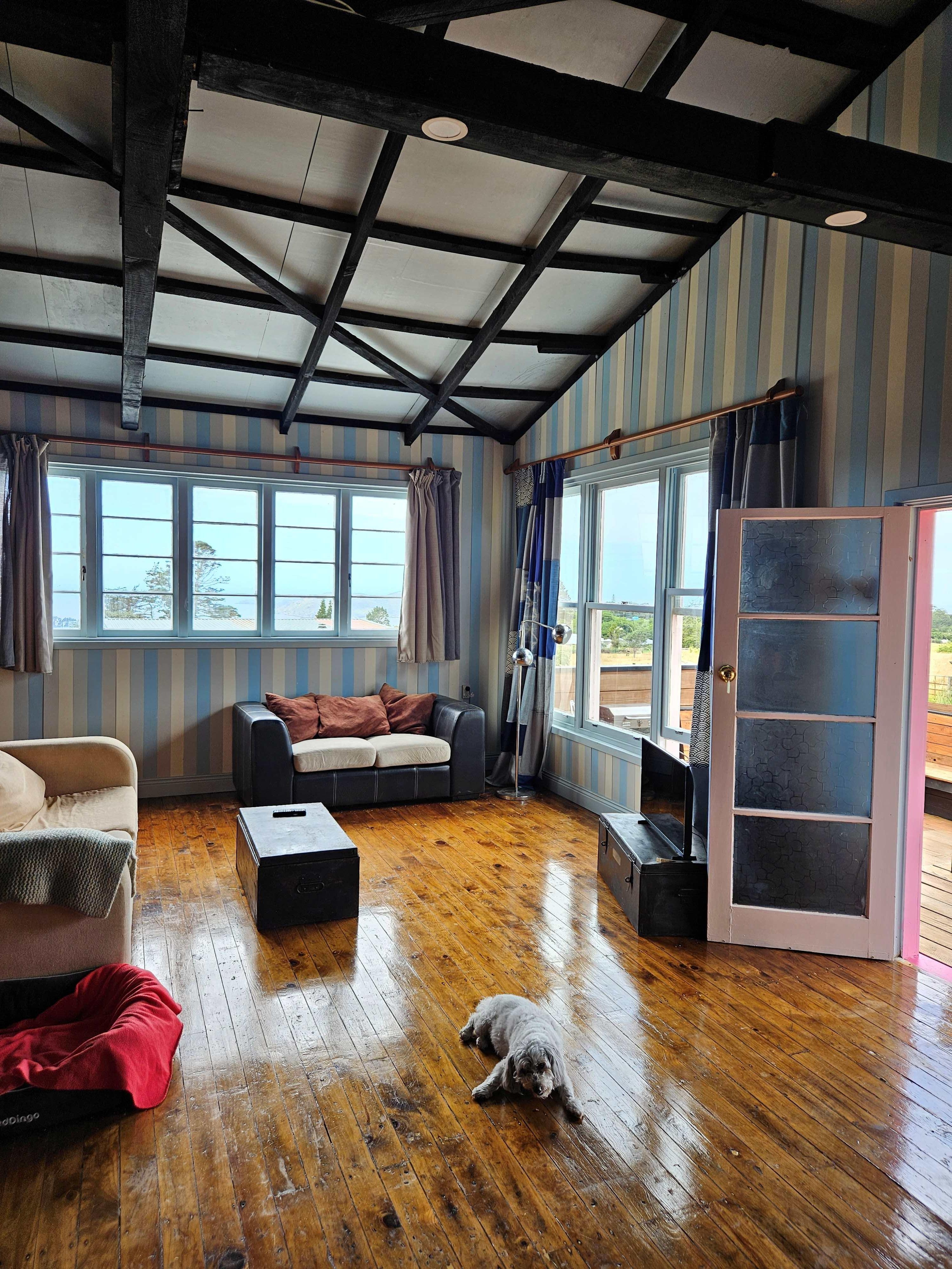 Lovely large interior space and one happy dog