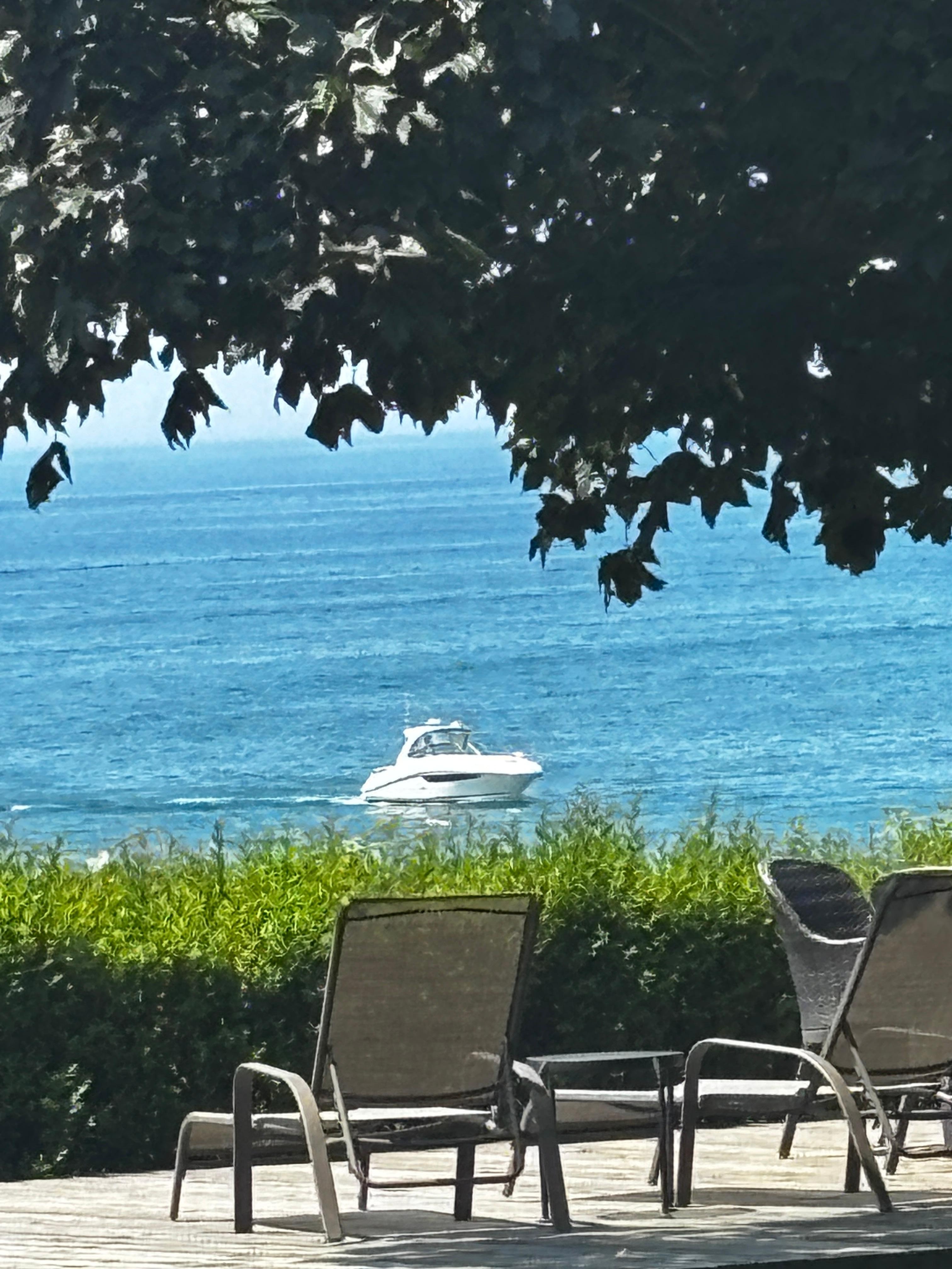 Beautiful views from the deck.