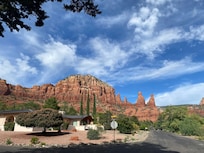 This is a view from the living room.