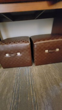 Upholstery scuffed and old