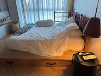 The platform and mattress are meant for young folks, not seniors.