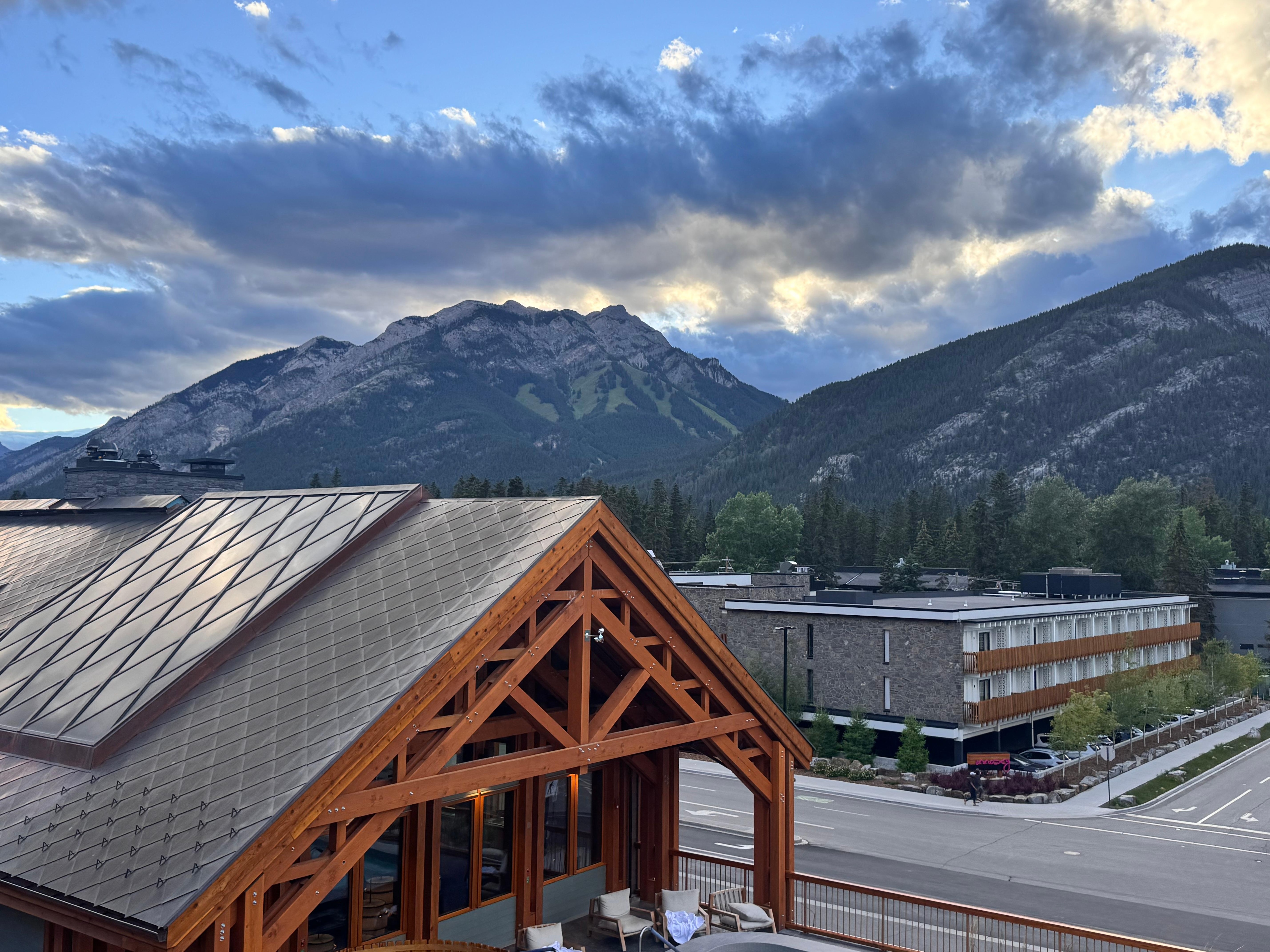 View from the balcony. 