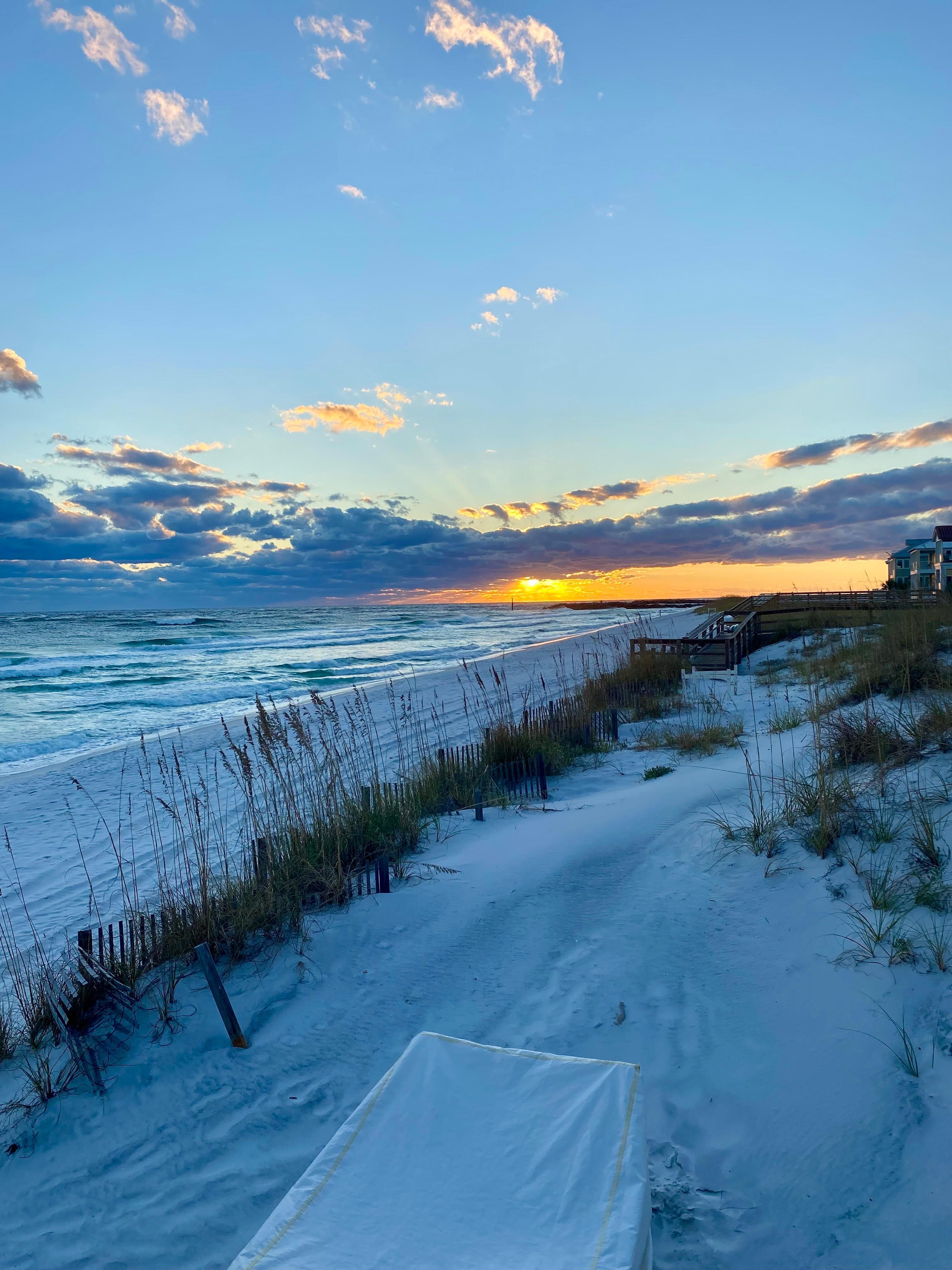 View from condo beach access walkway. 