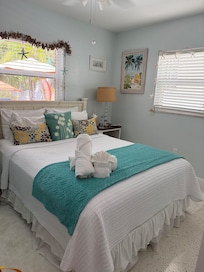 Cute, cozy queen bedroom