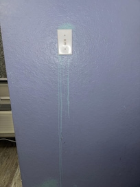 Weird dripping areas.