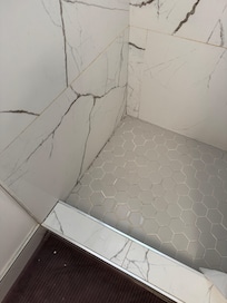 Moldy tiles and grout