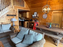 Looking towards kitchen from front door.