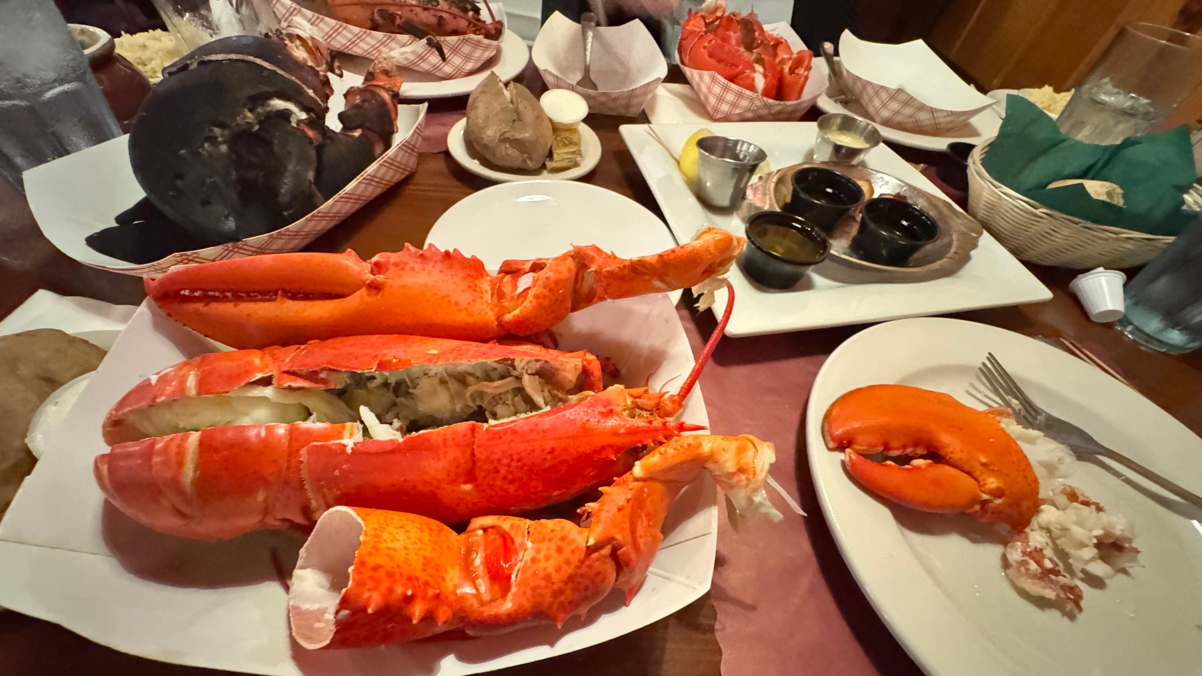 Dinner at the Lobster Pound 