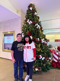 As soon as we walked in the Christmas decorations were beautiful