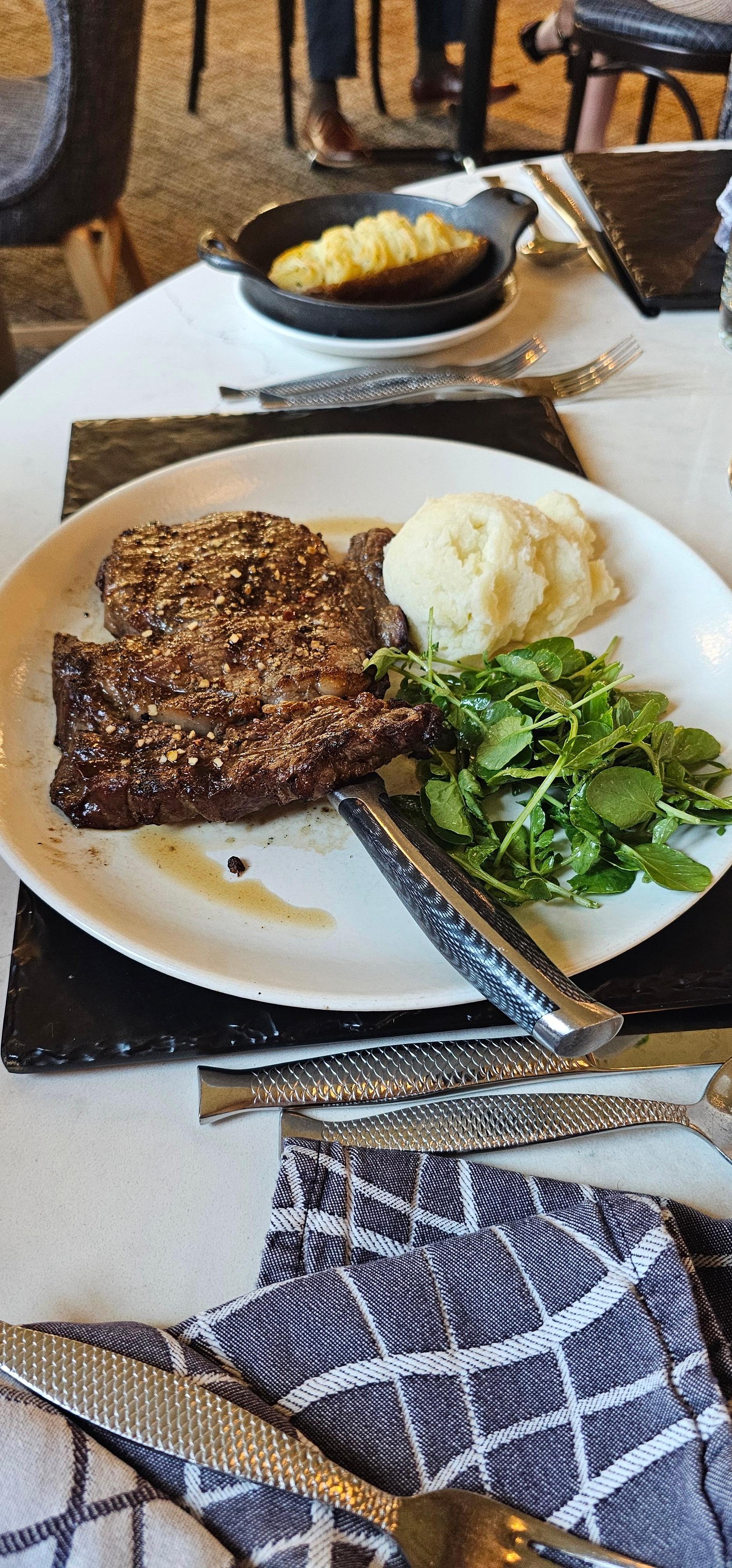 Steak mashed potatoes from Mill House Restaurant 9n site